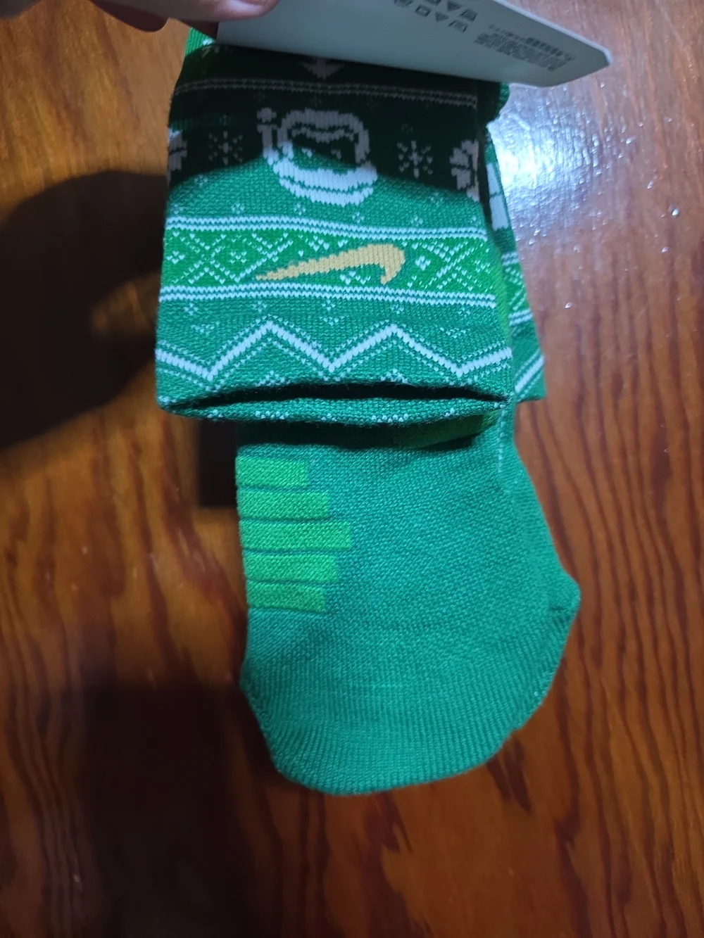 Nike Elite Dri-FIT Green Holiday Crew Socks